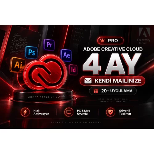 Adobe Creative Cloud Pro 4 Ay  Kendi Mailine